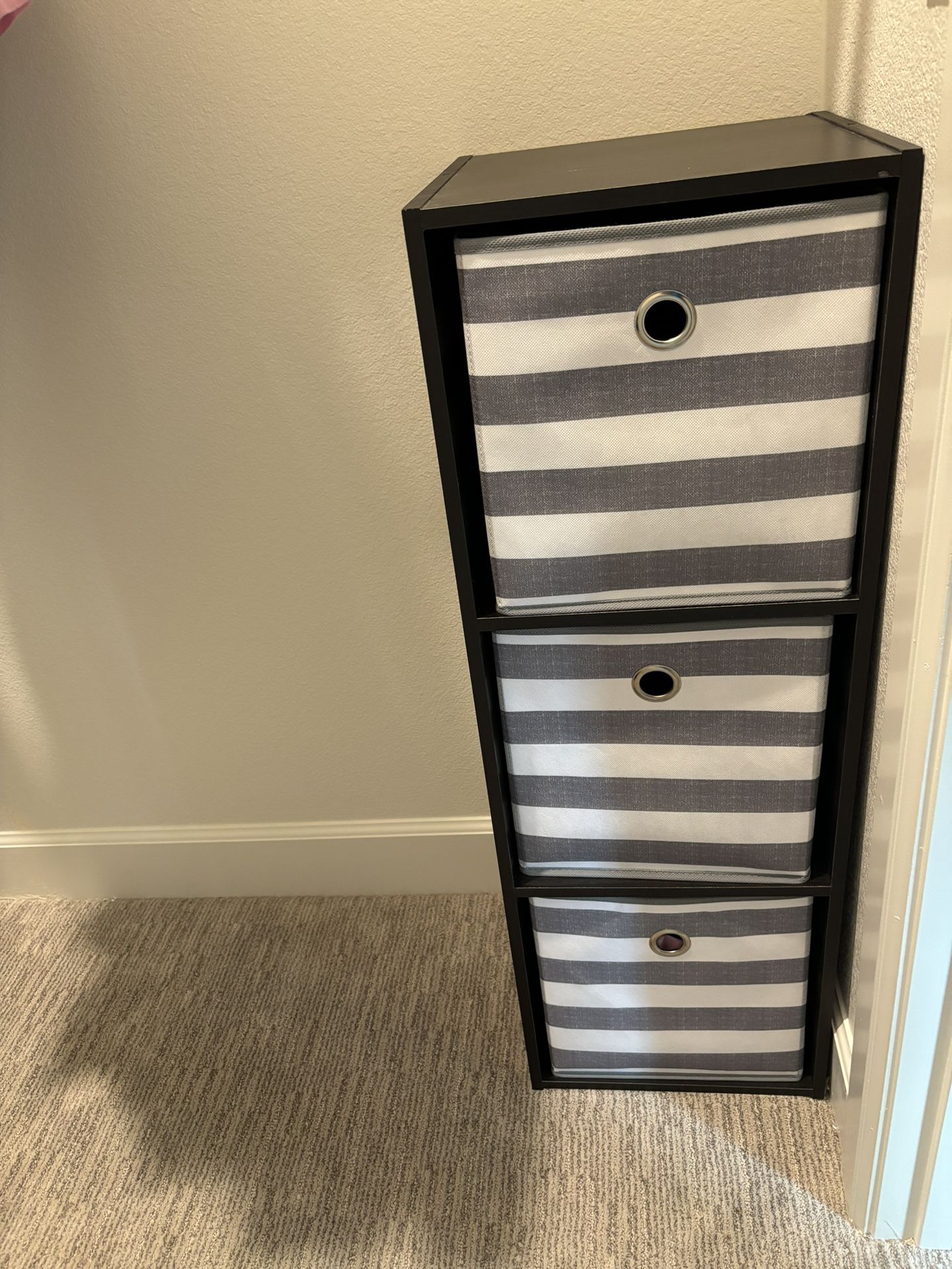 Cube Organizer Shelf With Storage Bins Included
