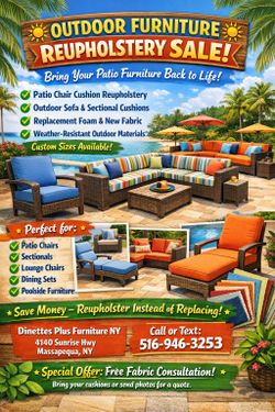 Patio Cushion Replacement – Outdoor Furniture Reupholstery 