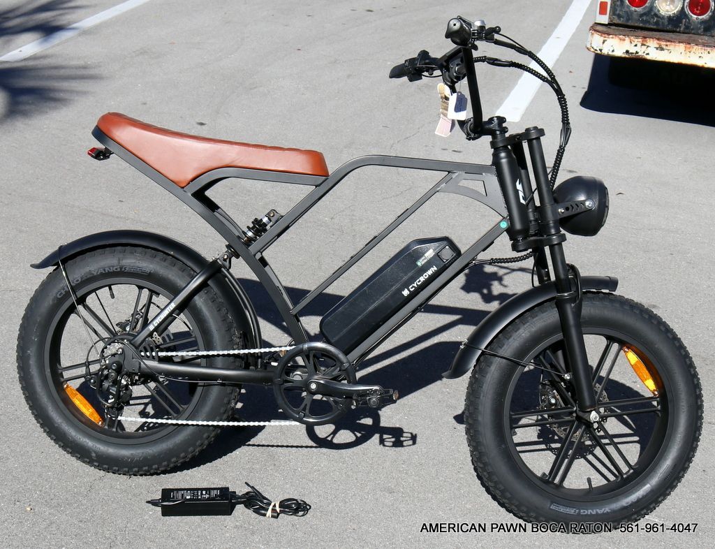 CYCROWN CycHunter Electric Bike for Adults, 48V 13Ah Battery Moped Style Ebike, Peak 1000W Motor, 75 Miles PAS Range, 7 Speed Gearing, Electric Dirt B