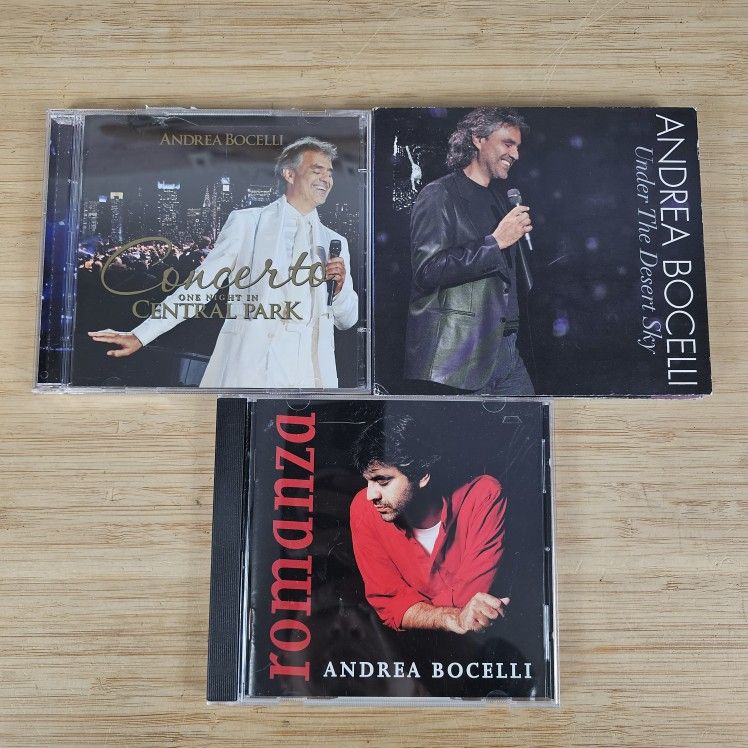 Andrea Bocelli Music CD Bundle Lot Of 3 