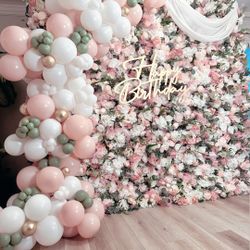Balloon Garland And Backdrop