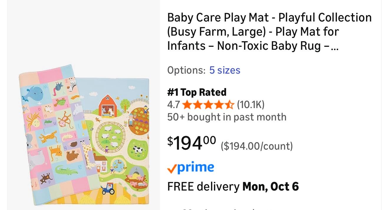 Baby Care Play Mat 