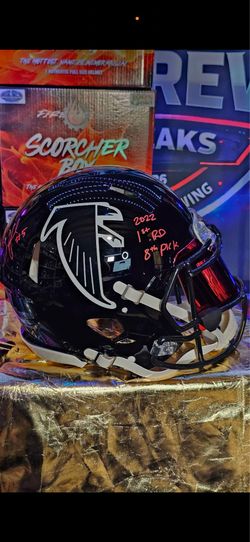 Drake London Inscribed Authentic Full Size Helmet!