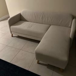 Sofa, with chaise/Vissle beige