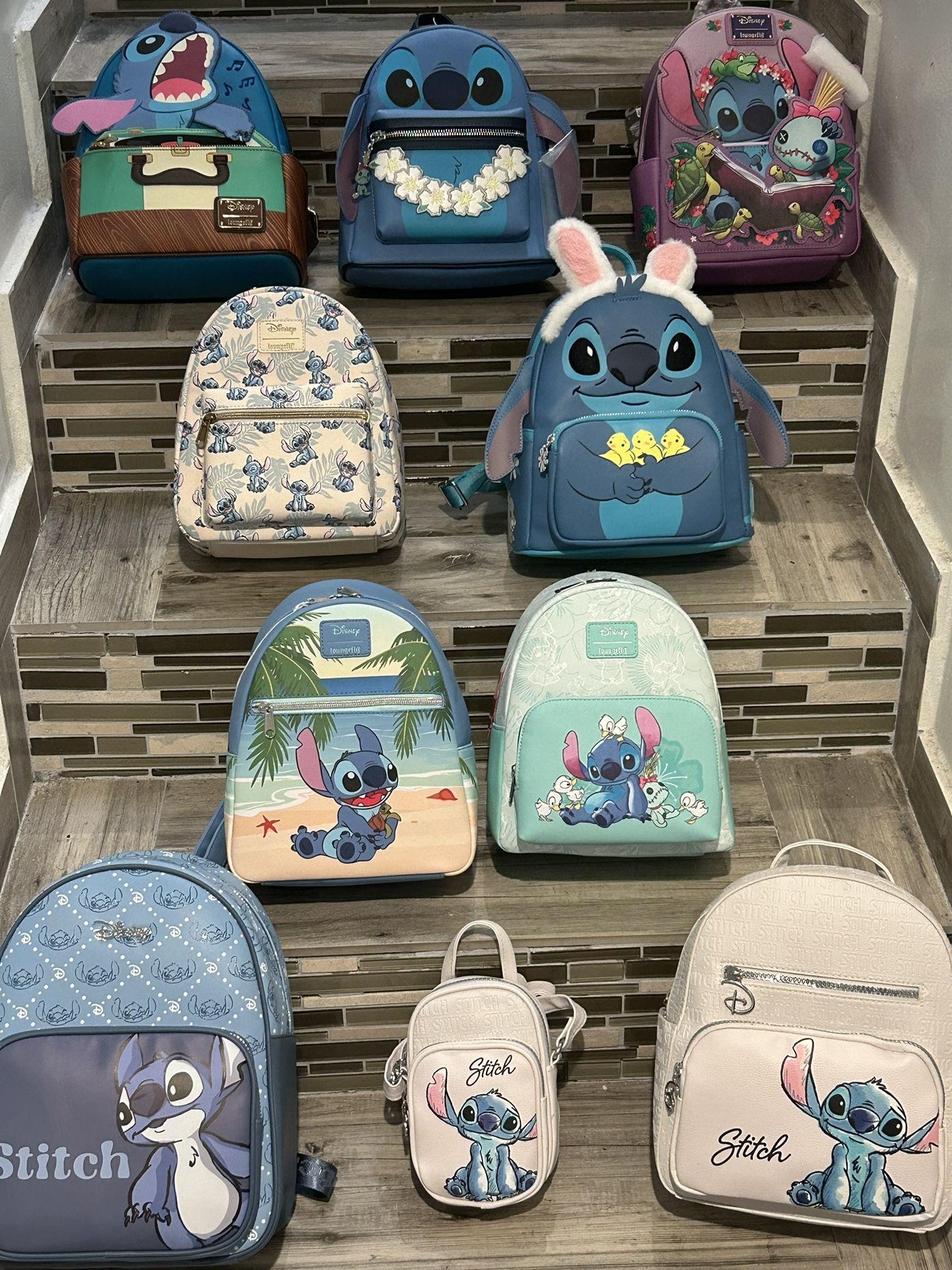 Disney Stitch Mini Backpacks & Phone Holders