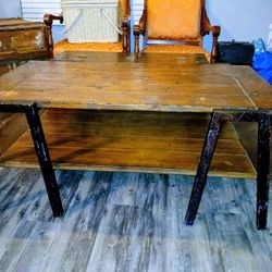 Large Rustic Family Size Coffee Game Table 