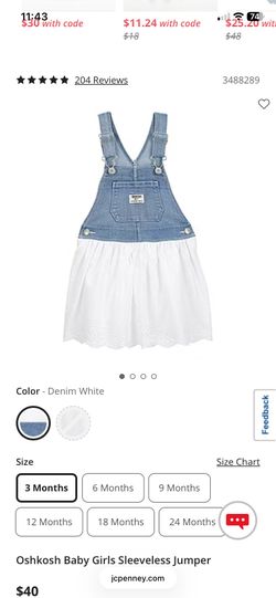 Oshkosh Baby Girls Sleeveless Jumper