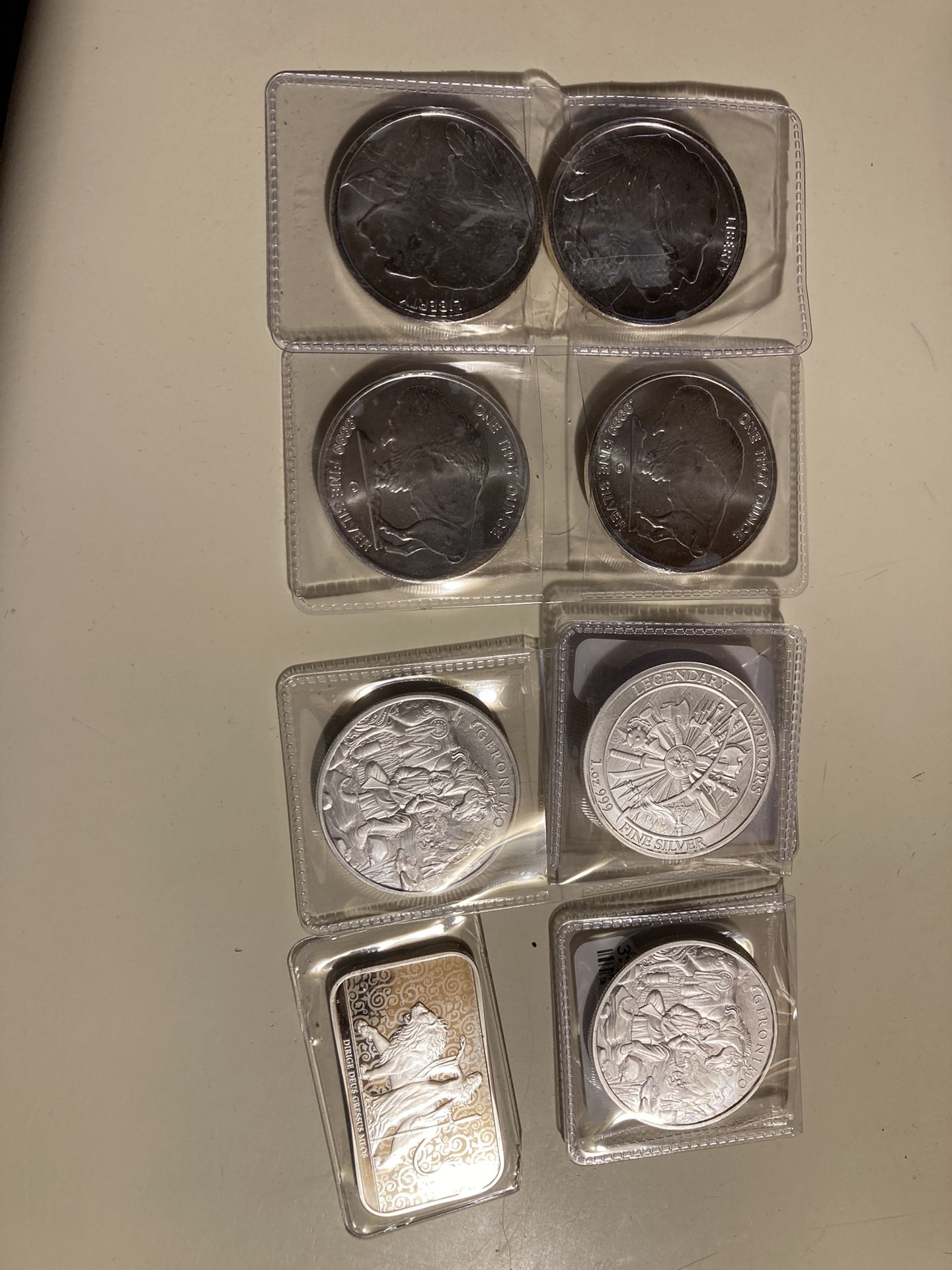 8 Silver Rounds 