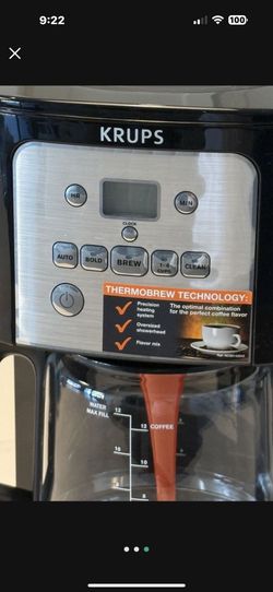 KRUPS 12 Cup Coffee, Thermal Brew Tech 