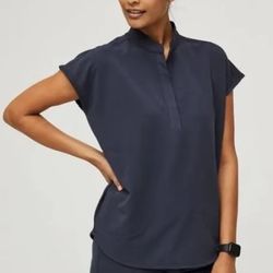 Size L/P women’s Petite FIGS scrub set Quiet Navy PO 2163 Rafaela Joggers