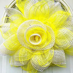 Yellow And White Rose Wreath