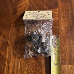 Roman Black Devine Feline Ornament 