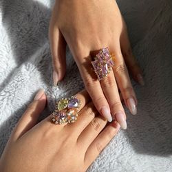 Crystal Statement Rings – Multiple Styles & Sizes
