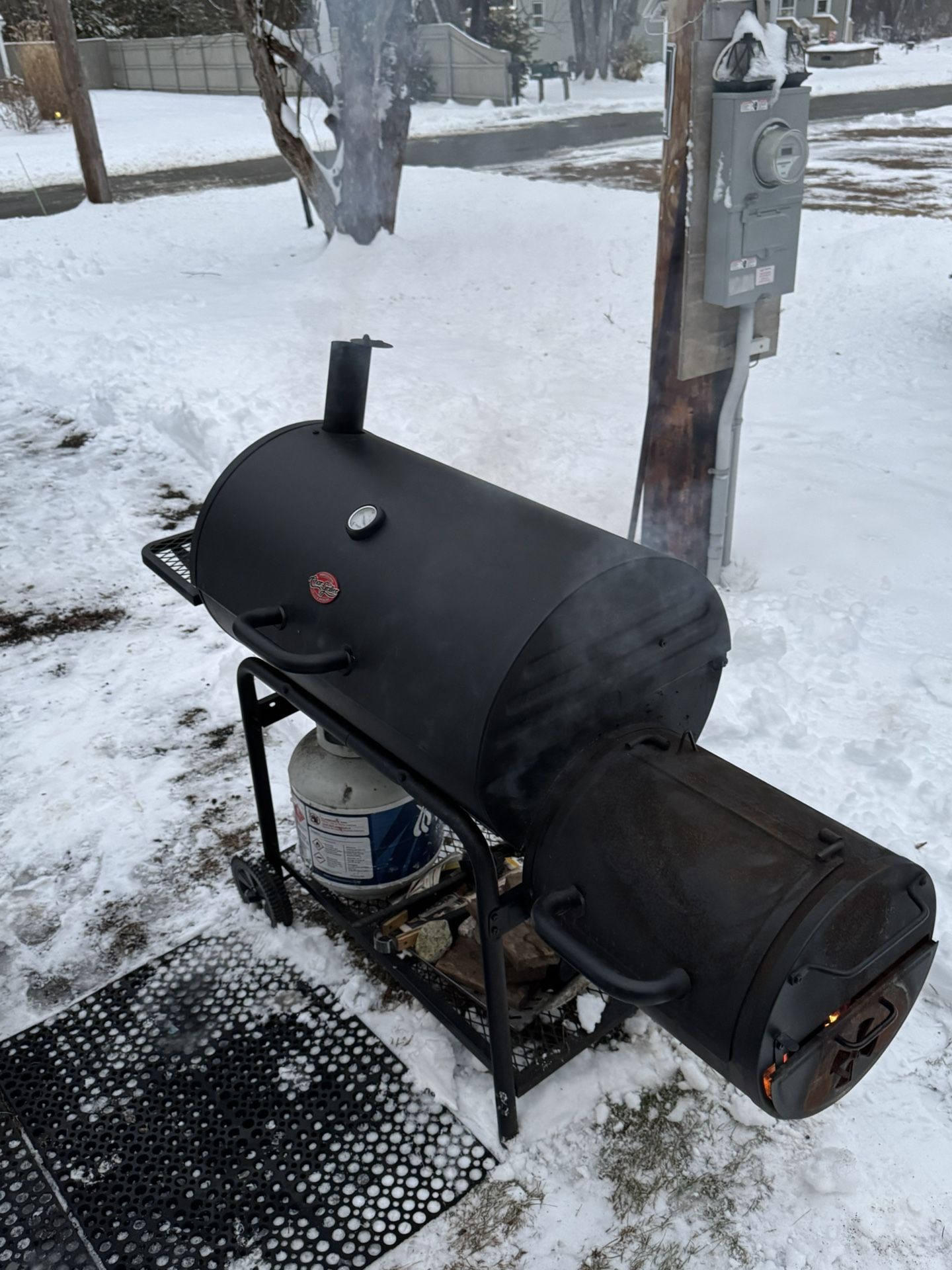 Professional Offset Smoker.