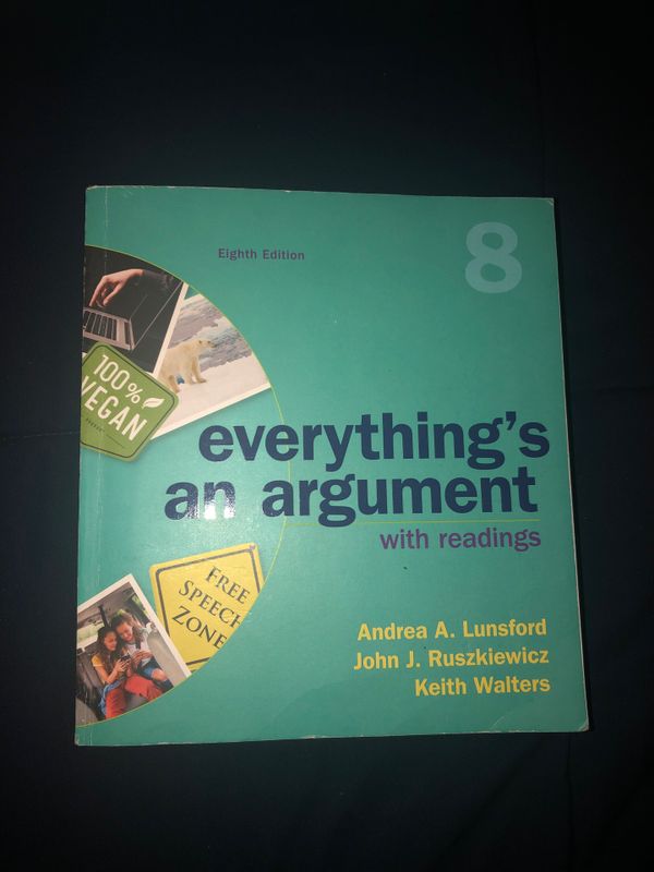 Everything s an argument with readings 8th edition for sale in east los