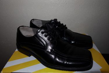 Stacy Adams Boys Black Dress Shoes Size 7 – Lace-Up Formal Oxfords