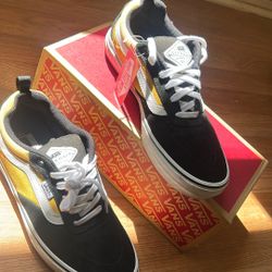 Kyle Walker Black And Yellow Vans