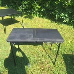 Black Adjustable Folding Table