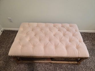 Linen Ottoman