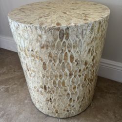 Beautiful Side Table, Mother Of Pearl 