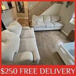 Sofa And Loveseat COUCH SET (FREE CURBSIDE DELIVERY) sectional sofa recliner