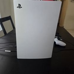 PS5 Digital With 2 New Controllers And Monitor