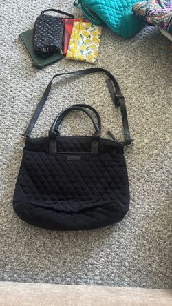Vera Bradley Black Quilted Weekender Bag