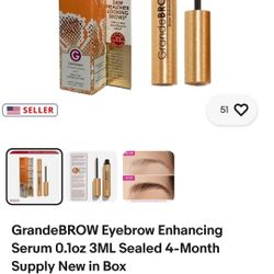 GRANDE BROW SERUM! 2 NEW UNOPENED BOXES!