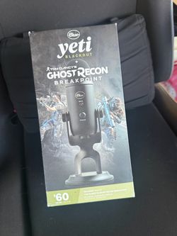 Blue yeti blackout + ghost recon breakpoint $90 OBO