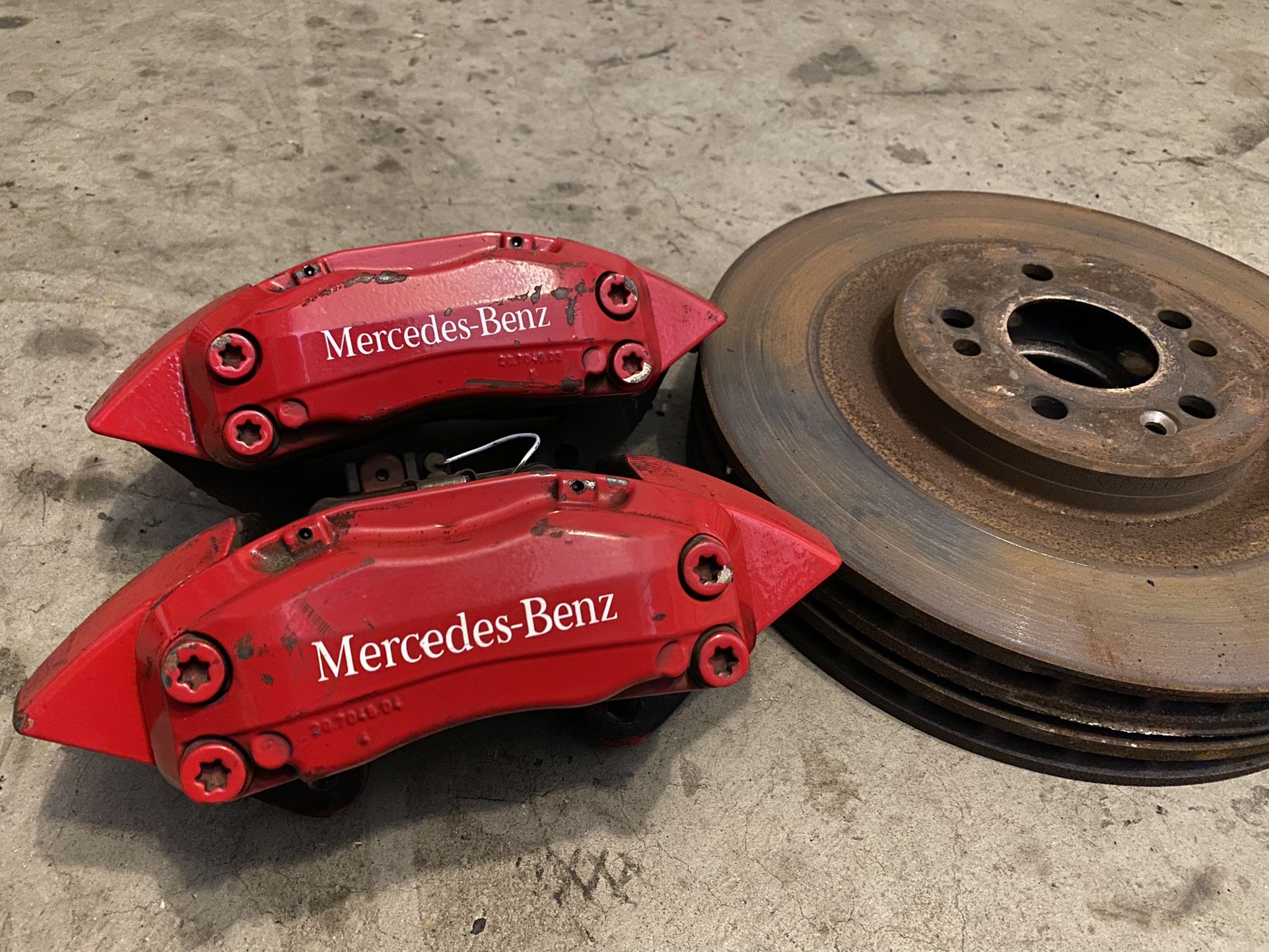 Ml55 AMG Brakes Calipers Rotors Set W163 Front