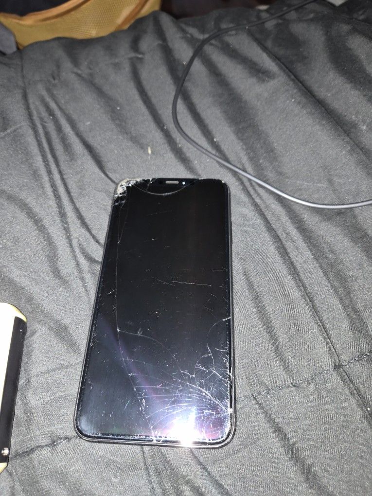 Iphone Xs Max Cracked Screen Back And Front