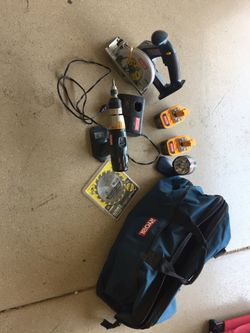 Ryobi 18-V 6pc set carry bag All Works