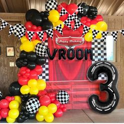 Race Theme Birthday Decorations 