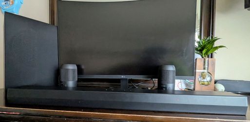 (LG 34" Curved)(LG 3.1.1 ch.) Bluetooth Sound Bar with wireless surround sound & Dolby Atmos Sub- S70TY