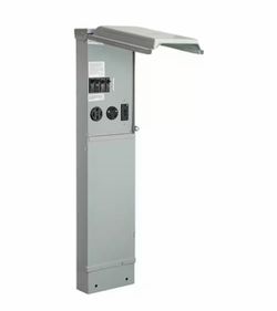 100 Amp 5-Space 10-Circuit Single Head Pad Mount RV Pedestal (U075CP4010)