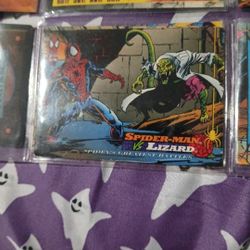 SPIDER-MAN TRADING CARD STRAIGHT FROM PACK TO PENNY SLEEVE: VERSUS LIZARD