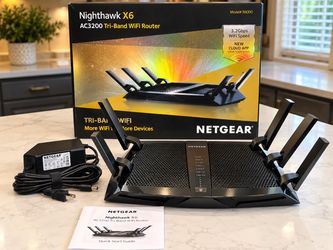 NETGEAR Nighthawk X6 R8000 AC3200 Tri-Band WiFi Router w/ Original Box