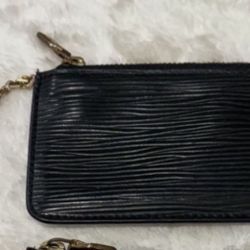 Authentic Louis Vuitton EPI LEATHER KEYCHAIN WALLET BLACK 