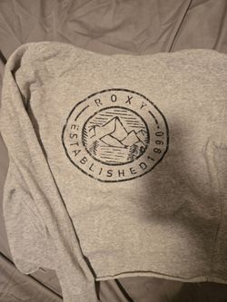Roxy Womens Gray Zip Up Small