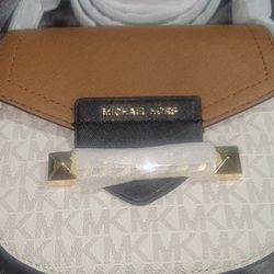 Michael Kors Women's Karla Small Saddle Crossbody Bag