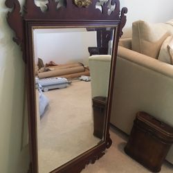 Henkel Harris Chippendale Mahogany Framed Mirror