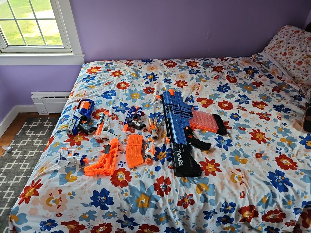Nerf Guns + Attachments