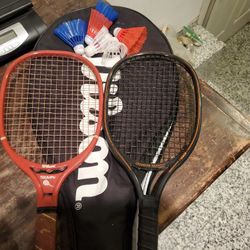 2 Racketball Rackets One Is A Wison Triumph Leach Graphite Bandido