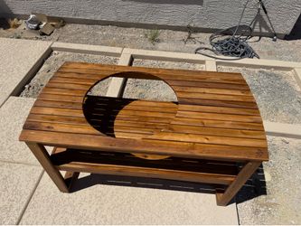 Big Green Egg table