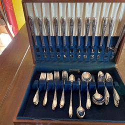 FORMAL SILVER PLATE DINING SET