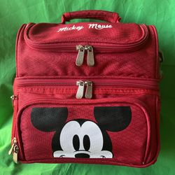 Oniva Disney's Mickey Mouse Lunch Bag Cooler with Utensil Set