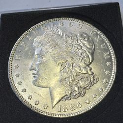 1886 P UNC MORGAN SILVER DOLLAR 