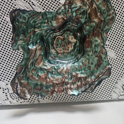 Unique Hand Painted Oyster Bowl