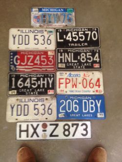 Car's registration plates
