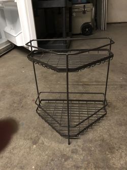 Wrought iron shelve